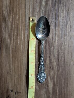 Watson Antique Silver Spoon Raised Grape Design